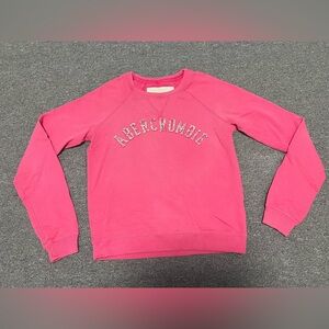 Vintage Y2K Abercrombie & Fitch Vibrant Pink Crew Neck Sweater